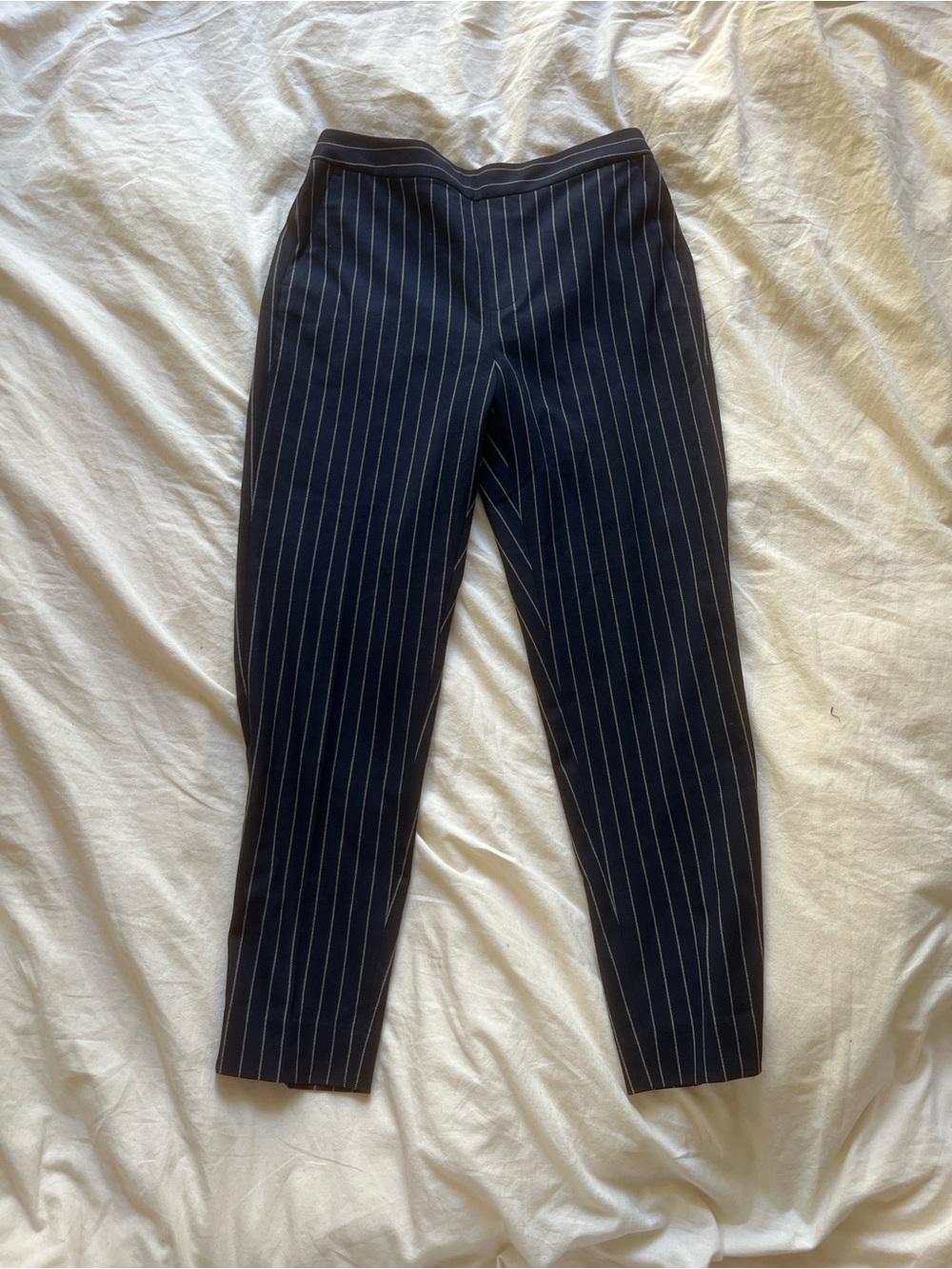Banana Republic Navy Pinstripe Dress Pants